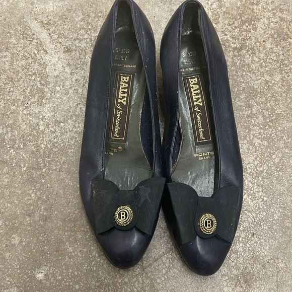 Vintage navy blue bally shoes - Picture 2 of 5